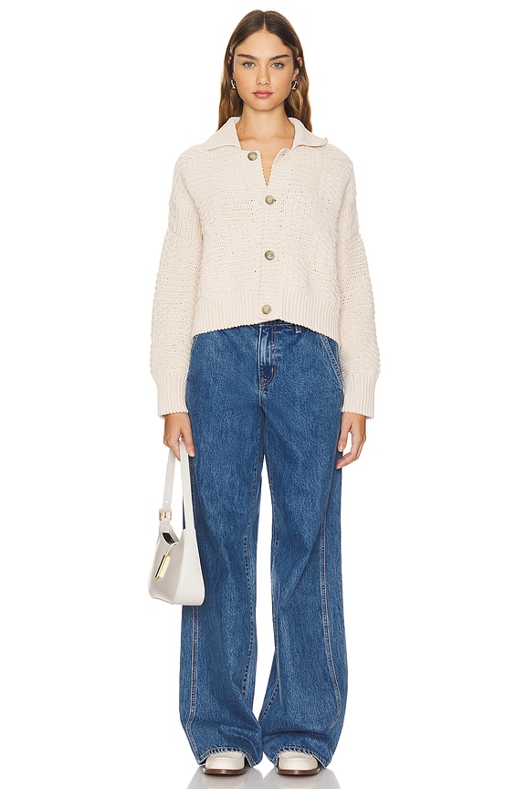 Oat Milk Hand-Knit Prietema Jacket main image 0