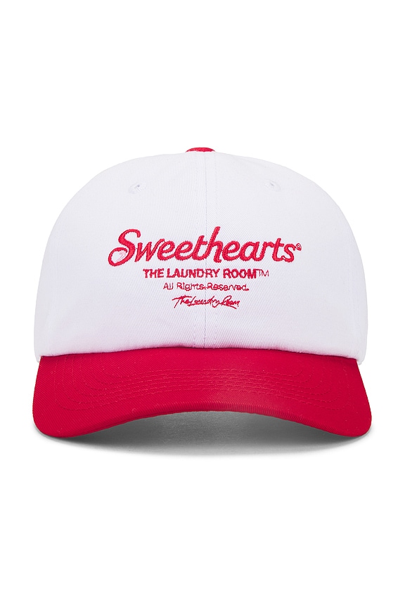 view 2 of 3 Sweethearts Official TM Papa Cap in White & Red