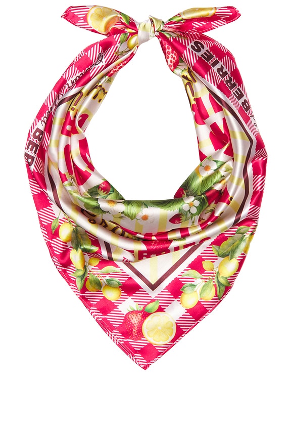 view 1 of 3 Cowboy Country Grown Wild Berries Silky Bandana in Red Gingham