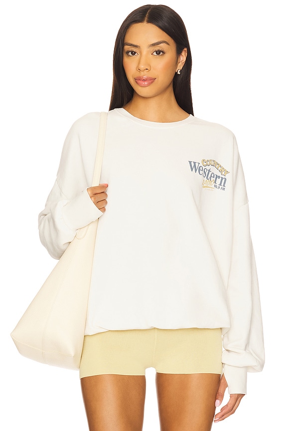 view 2 of 5 SUDADERA WESTERN RADIO in Bone