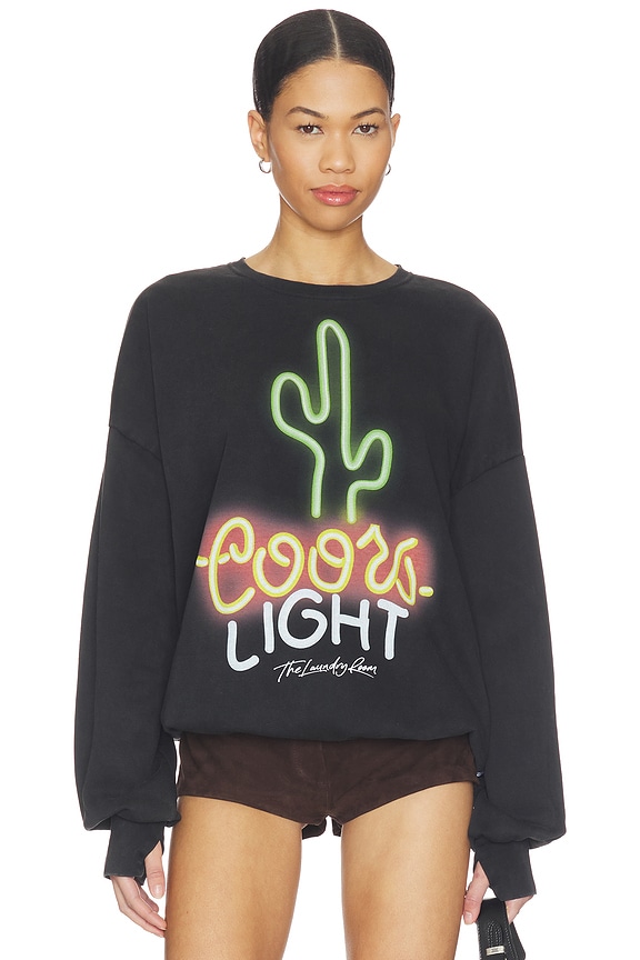 view 1 of 4 Coors Light Neon Cactus Jumper in Black Snow