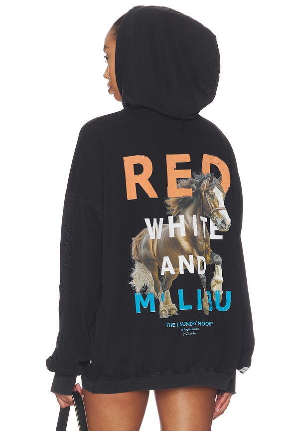 view 1 of 5 SUDADERA RED WHITE AND MALIBU in Black Snow