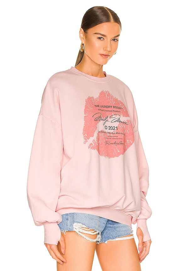 view 2 of 4 Marilyn Monroe Kiss Jumper in Blush