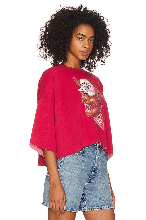 view 2 of 4 Beer Wolf Crop Jumper in Red