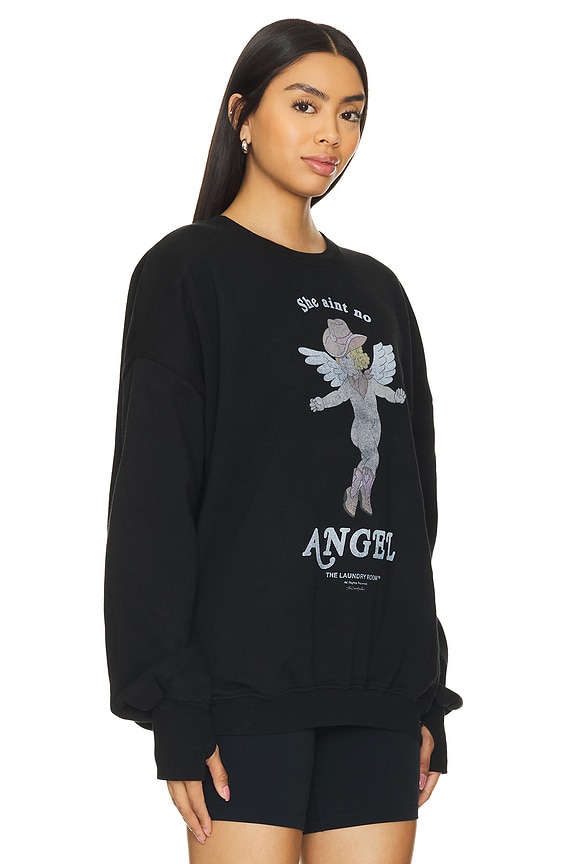 view 2 of 4 Ain't No Angel Jumper in Black