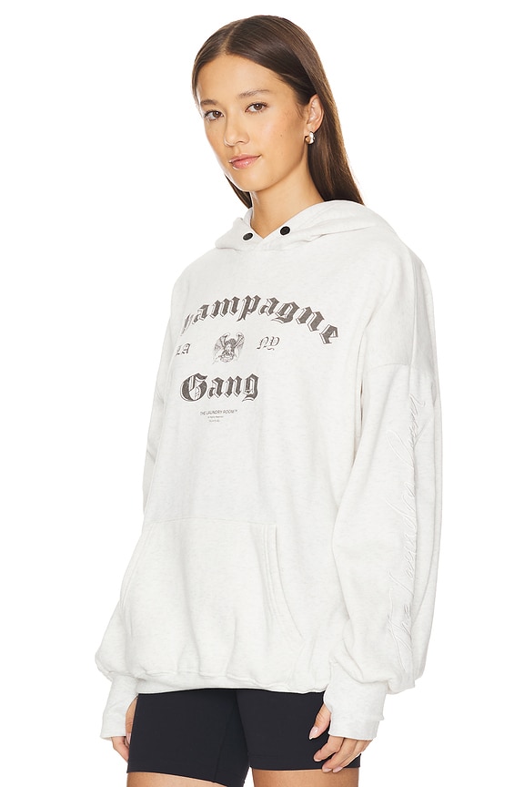 view 2 of 5 CHAMPAGNE GANG ハイドアウトフーディ in Pebble Heather