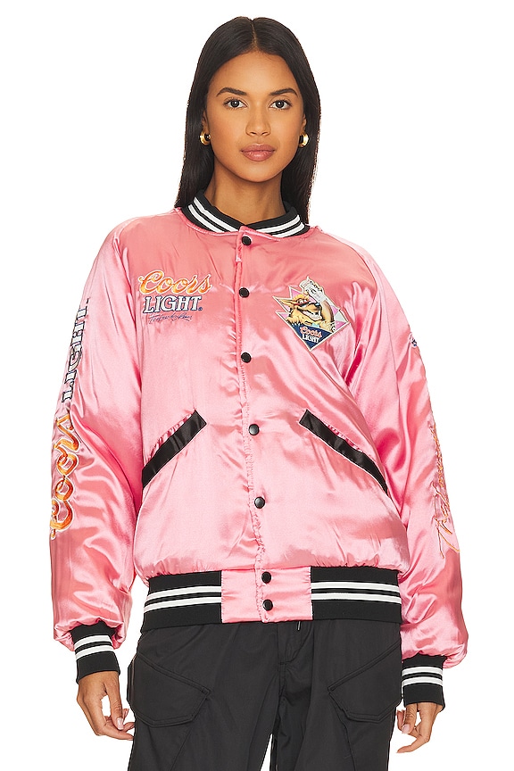 view 2 of 6 BLOUSON STADIUM BEER WOLF TIME in Blush Pink