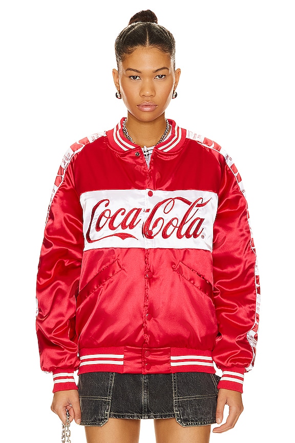 view 2 of 5 Team Coca Cola Stadium Jacket in Red, Black, & White