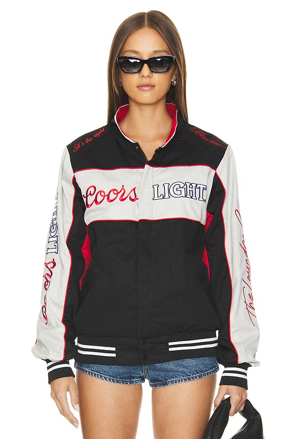 view 2 of 7 Coors Light Racing Jacket in Black & Grey