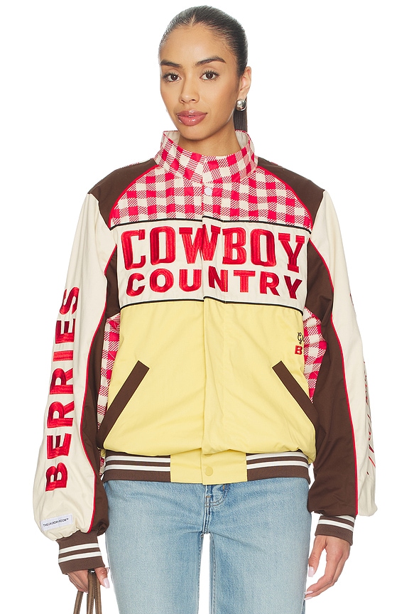 view 1 of 7 CHAQUETA DE CARRERAS COWBOY COUNTRY GROWN WILD BERRIES in Red Gingham