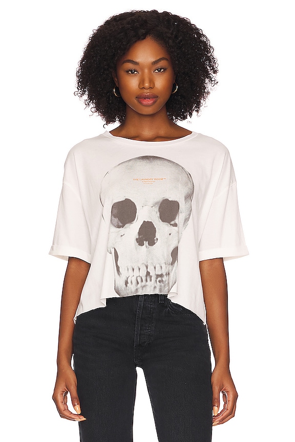 view 2 of 5 TALES CROP OVERSIZED Tシャツ in White