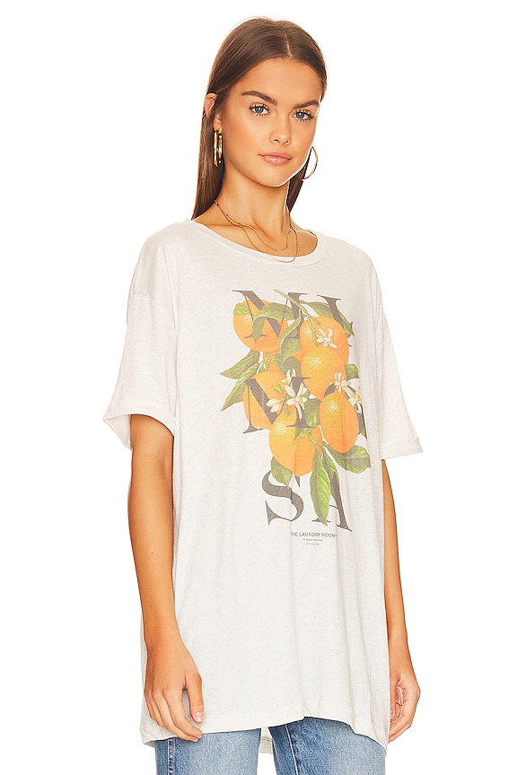 view 2 of 4 Mimosa Oversize Tee in Pebble Heather