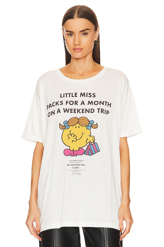 view 2 of 5 CAMISETA TAMAÑO GRANDE LITTLE MISS WEEKEND TRIP in White