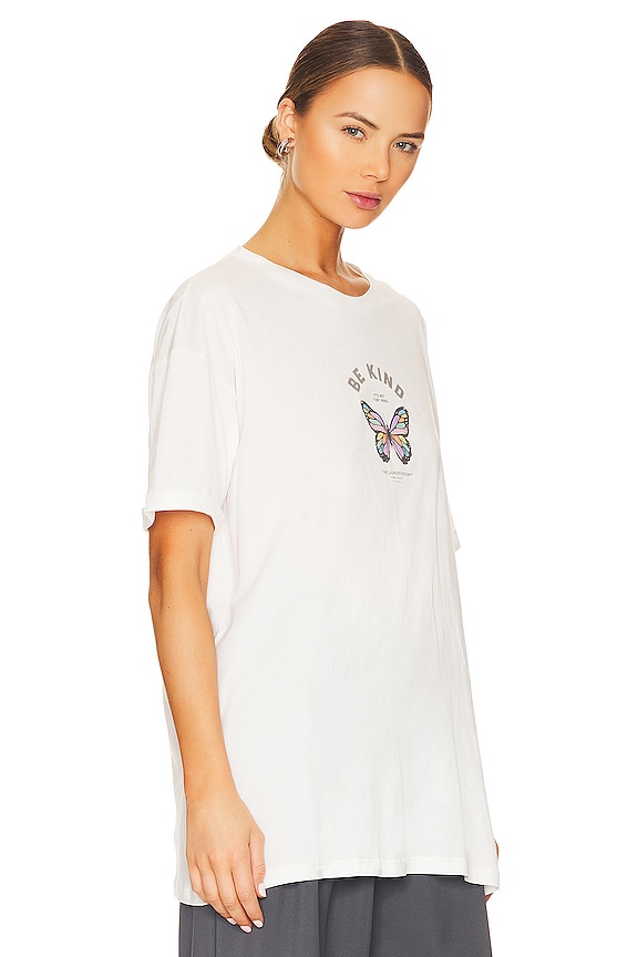 view 2 of 4 CAMISETA TAMAÑO GRANDE BE KIND STAMP in White