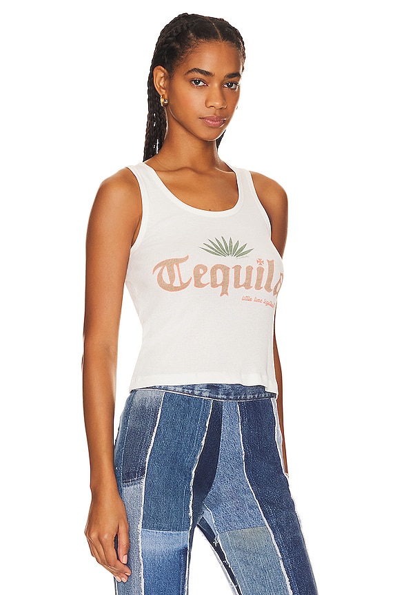 view 2 of 4 Tequila Rib Tank in White