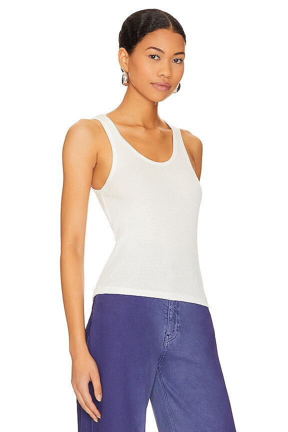 view 2 of 4 Rib Tank in White