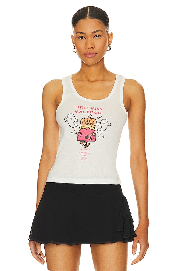 Coca Cola Rock & Roll Rib Tank | White