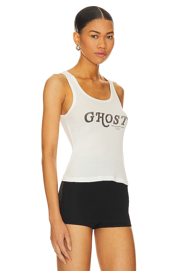 view 2 of 4 Ghost Rib Tank in White