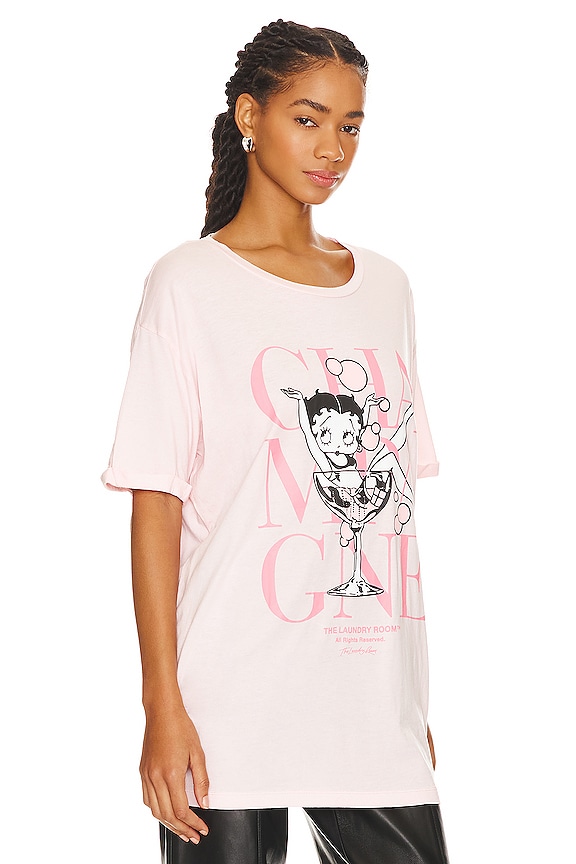view 2 of 4 Champagne Betty Oversized Tee in Blush