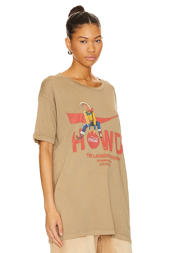view 2 of 4 Howdy Coke Oversized Tee in Camel Gold