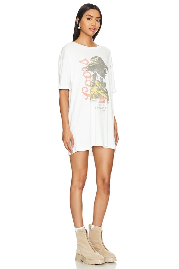 view 2 of 3 COORS 카우보이 오버사이즈 티 in White