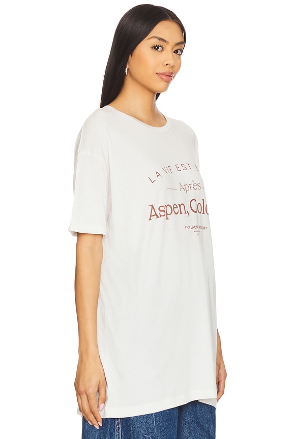 view 2 of 4 Life Is Beautiful After Oversized Tee in Bone