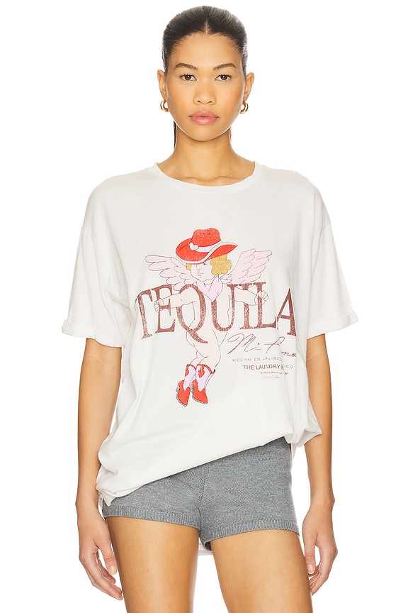 view 1 of 4 Tequila Mi Amor Oversized Tee in Bone