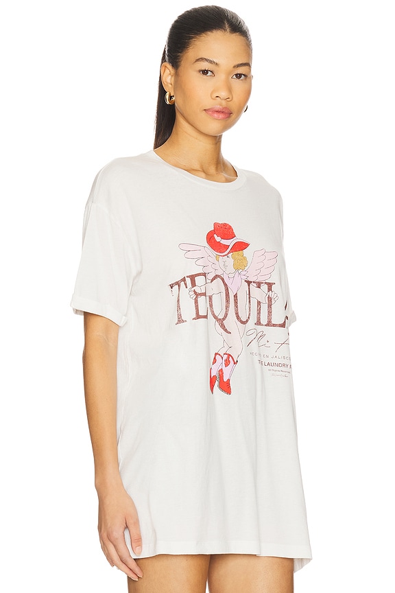view 2 of 4 Tequila Mi Amor Oversized Tee in Bone