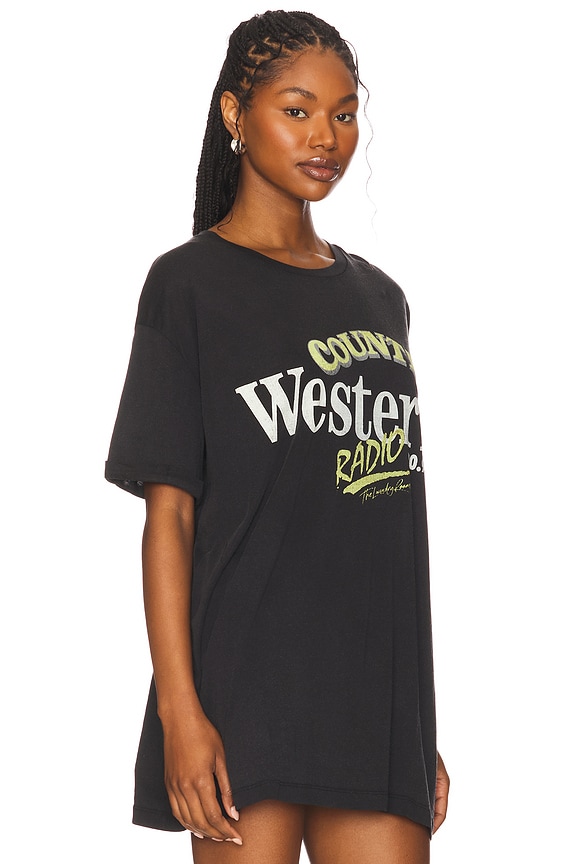 view 2 of 5 CAMISETA GRÁFICA WESTERN RADIO in Black Snow