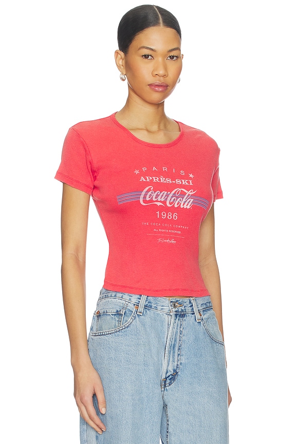 view 2 of 4 Apres Ski Coca Cola Baby Tee in Vintage Red