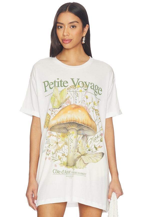 view 2 of 5 Petite Voyage Oversized Tee in White