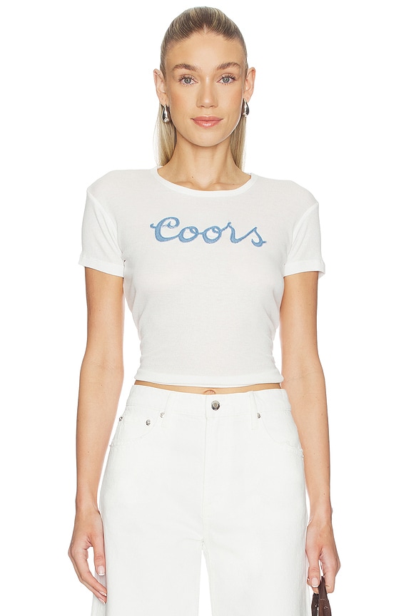 view 1 of 4 CAMISETA TIRANTES BABY COORS DENIM in White