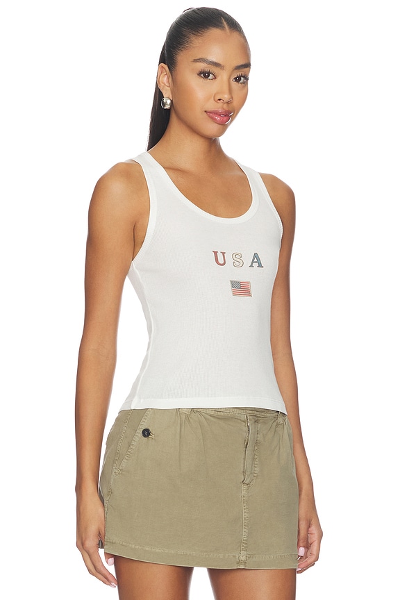view 2 of 4 CAMISETA TIRANTES LIL USA FLAG in White