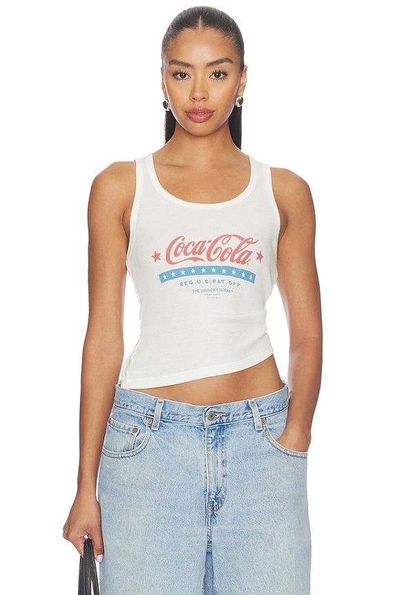 view 1 of 4 CAMISETA TIRANTES ALL AMERICAN COCA COLA in White