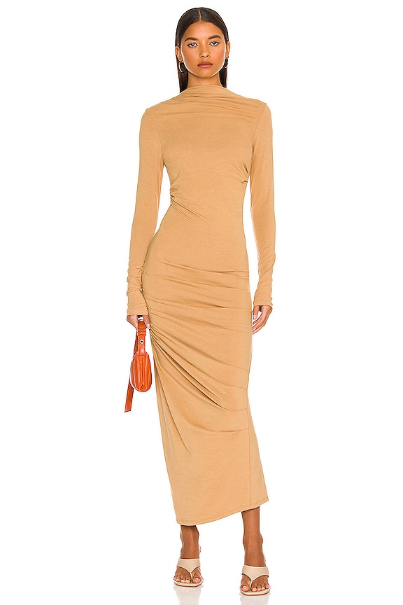 The Line by K Asher Dress in Camel | REVOLVE