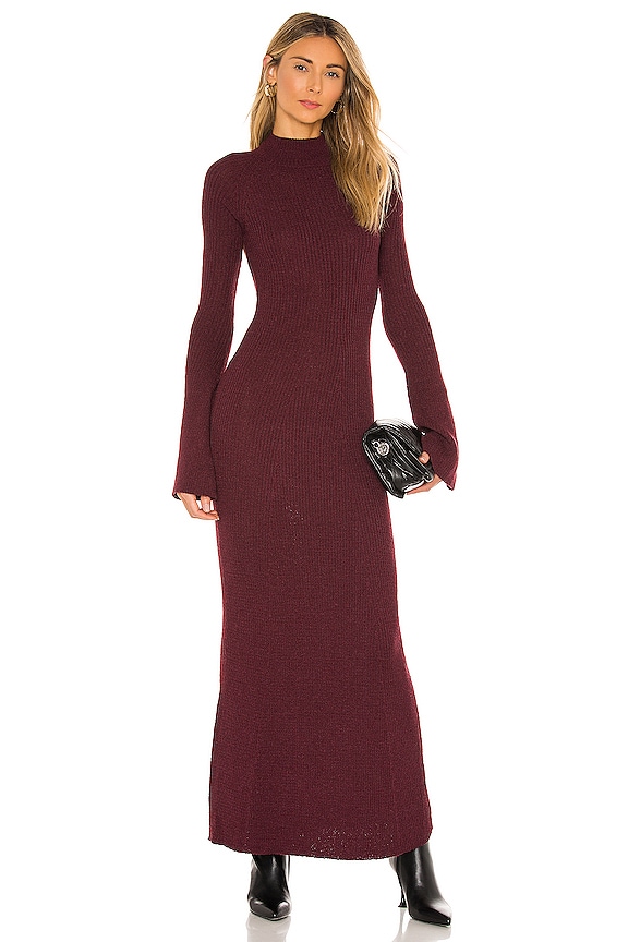 view 2 of 4 September Dress in Oxblood