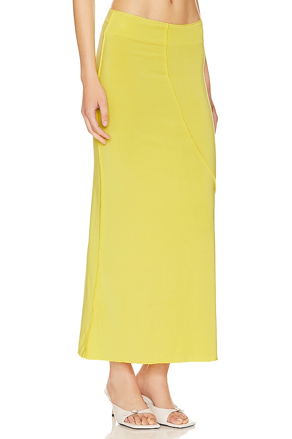 view 2 of 4 VANA ミディ丈スカート in Electric Yellow