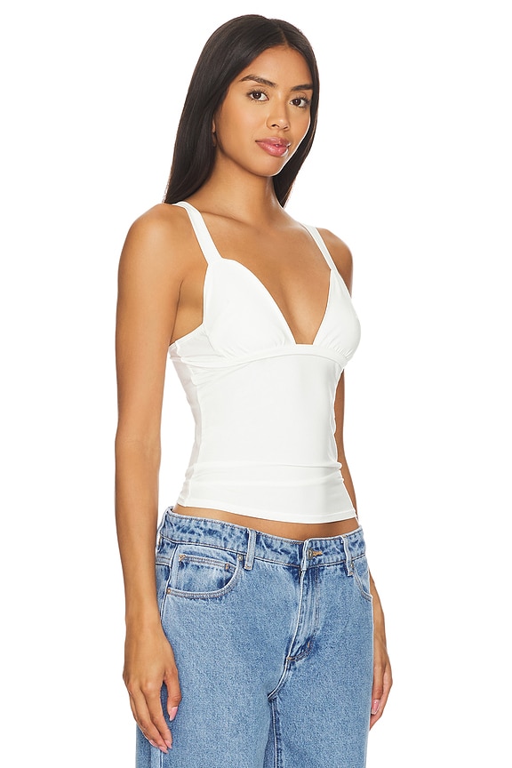 view 2 of 4 Josephine Tank in White