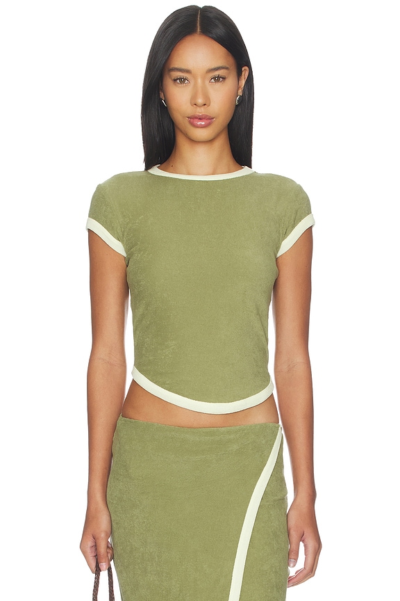 view 1 of 4 Lavi T-shirt Terry in Khaki Green