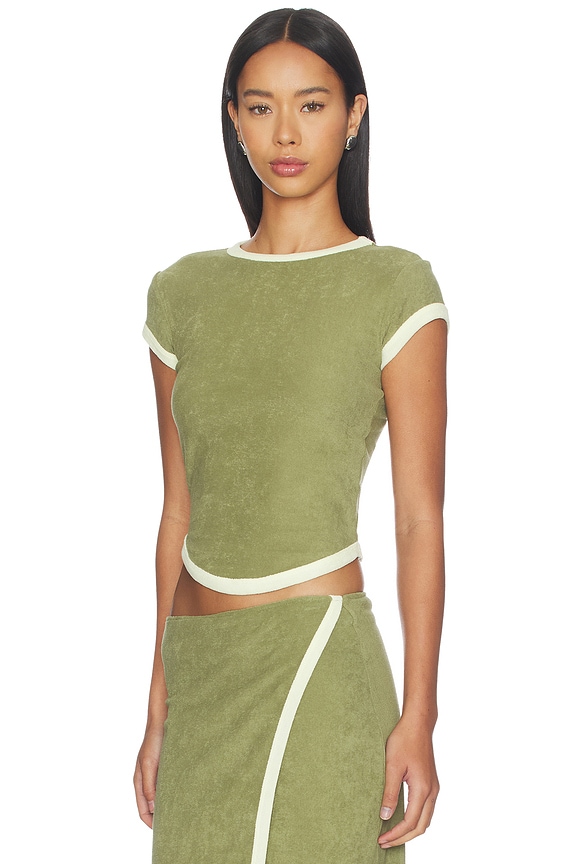 view 2 of 4 Lavi T-shirt Terry in Khaki Green