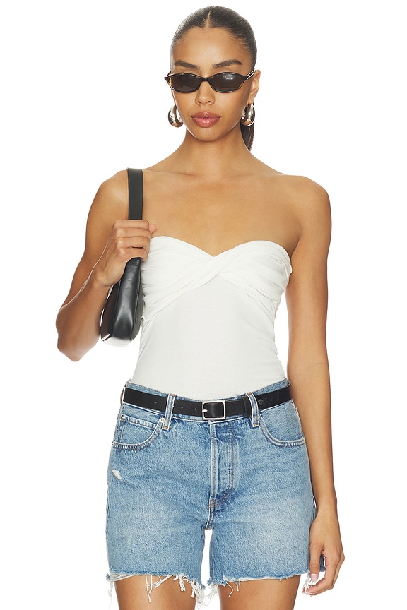view 1 of 5 Izzy Tube Top in White