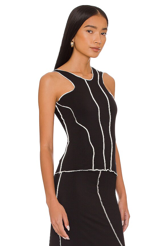 view 2 of 5 Yamilet Merrow Tank in Black