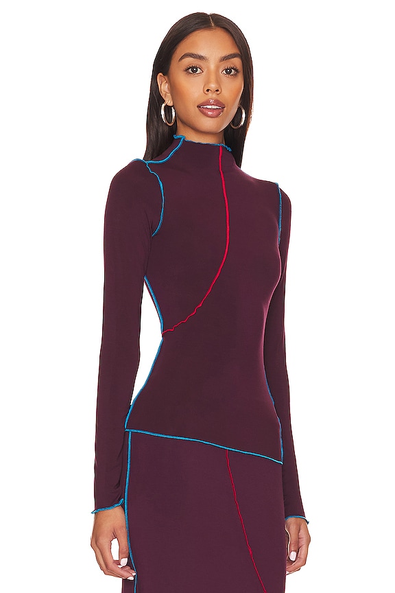 view 2 of 5 Zane Top in Oxblood