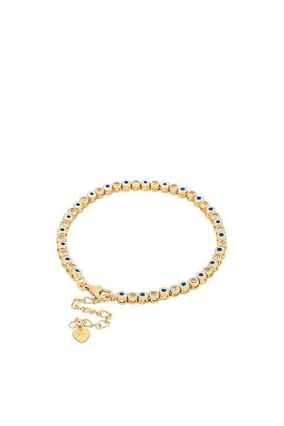 view 2 of 2 Evil Eye Bracelet in White