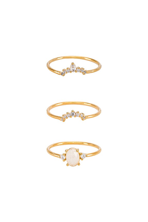 view 1 of 3 Stackable Ring Set Of Three in White