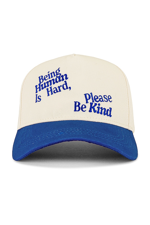 view 2 of 3 Be Kind Hat in Blue & White