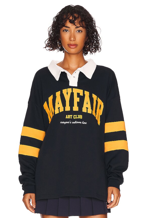 view 1 of 4 THE MAYFAIR ART CLUB RUGBY T-SHIRT ドレス in Navy