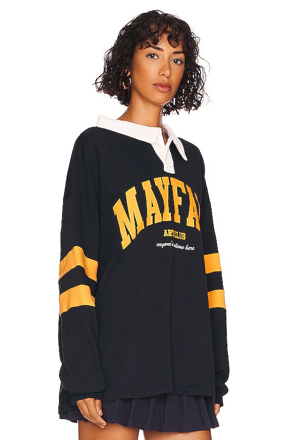 view 2 of 4 THE MAYFAIR ART CLUB RUGBY T-SHIRT ドレス in Navy