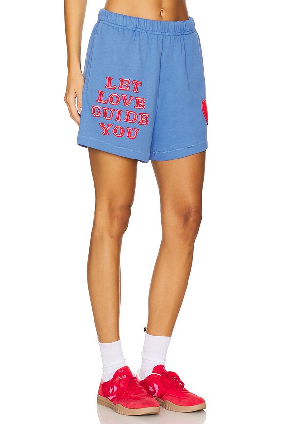 view 2 of 6 SHORTS DEPORTIVOS LET LOVE GUIDE YOU in Blue