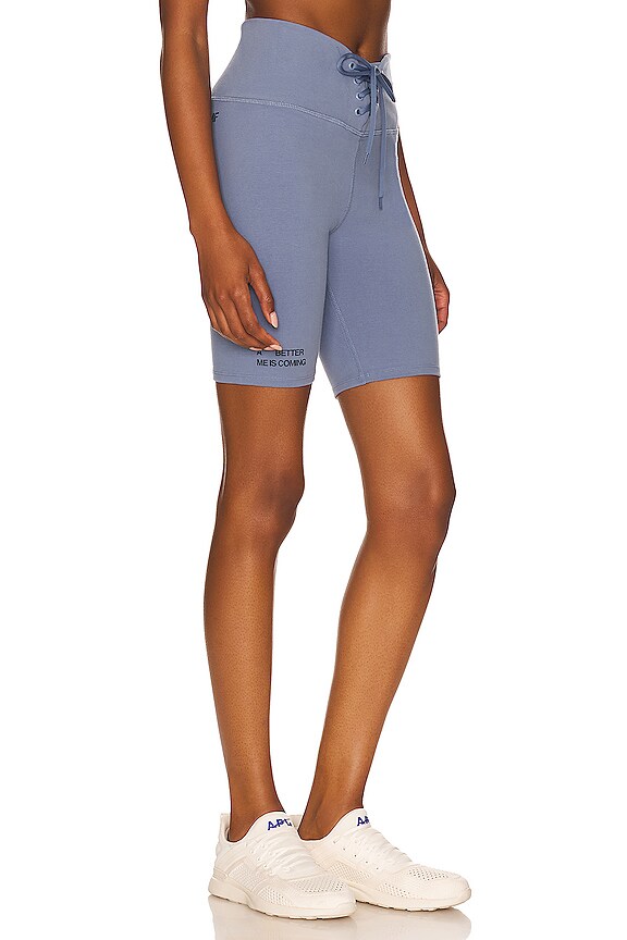 view 2 of 4 PANTALÓN CORTO MOTERO LANGUAGE OF THE UNIVERSE LACE-UP in Lunar